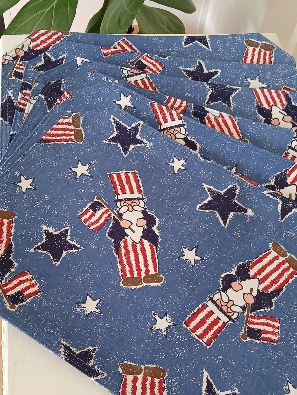 Uncle Sam Stars Patriotic Placemats 18x13